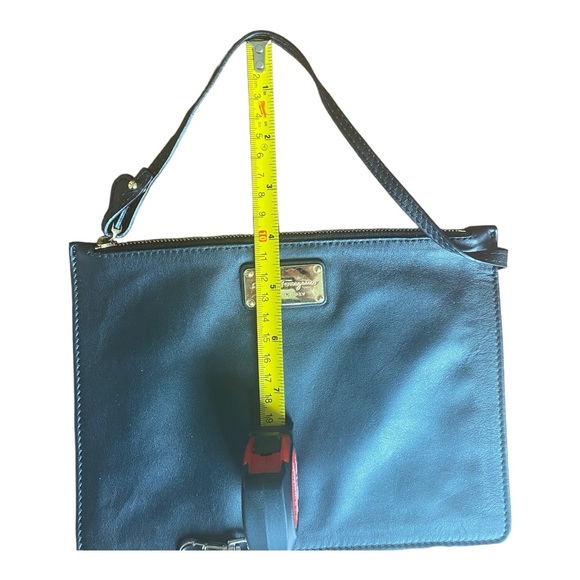 Salvatore Ferragamo black leather Wristlet - Picture 13 of 13